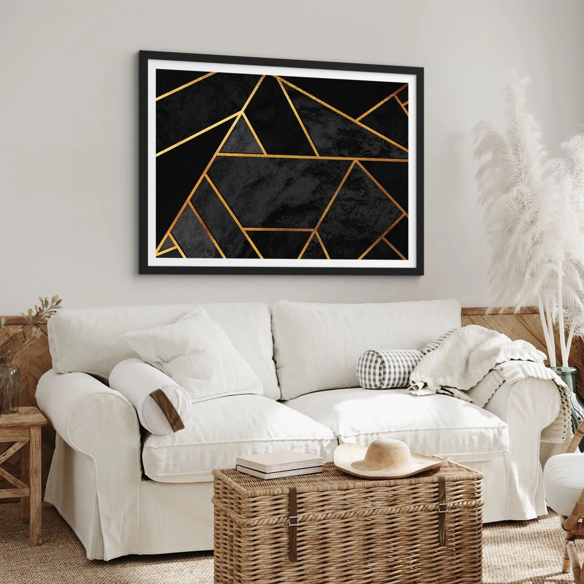 Plakat w czarnej ramie - Mrok i blask - 91x61 cm