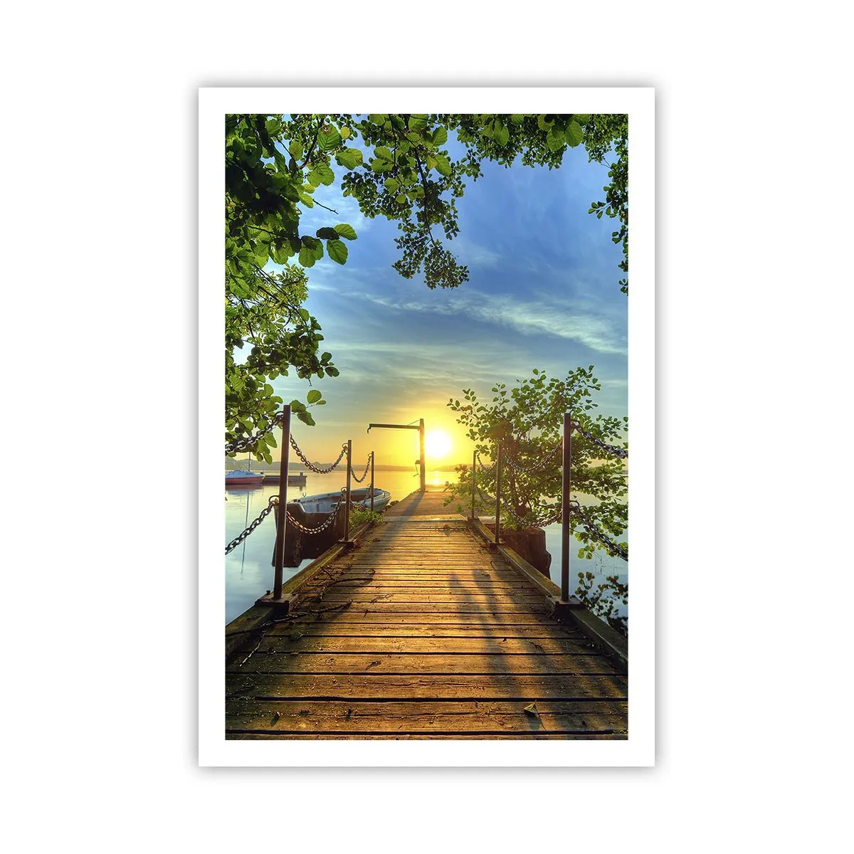 Plakat - Zachód nad wodą - 61x91 cm