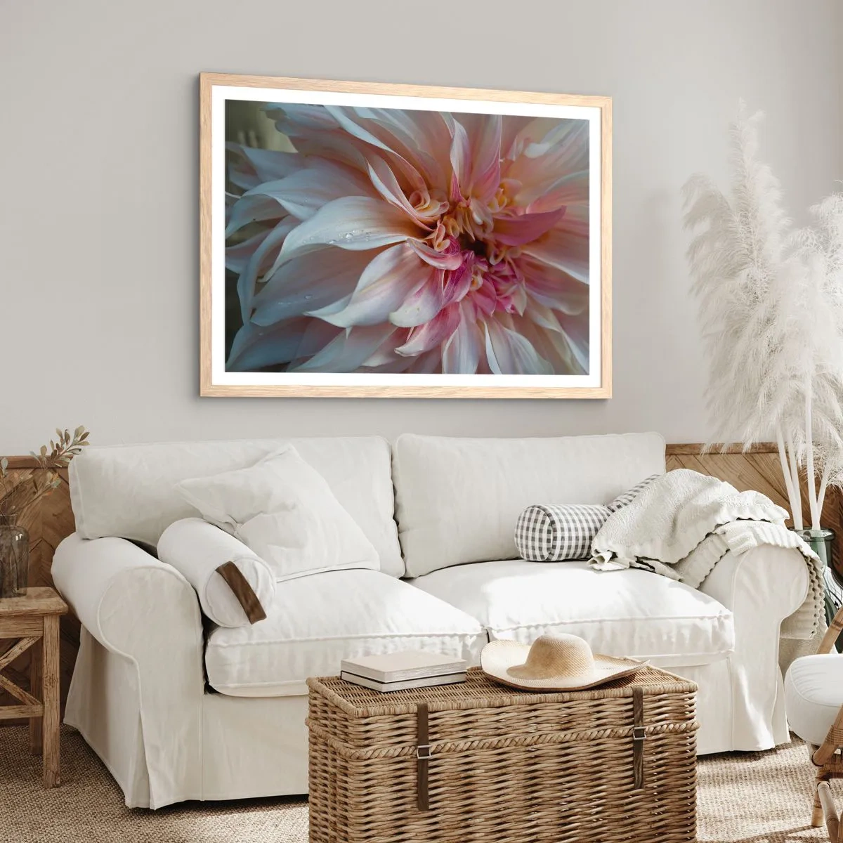 Plakat w ramie jasny dąb - Kwitnąca świeżość - 100x70 cm