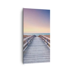 Obraz na płótnie - Bałtycka wieczorna zorza - 65x120 cm