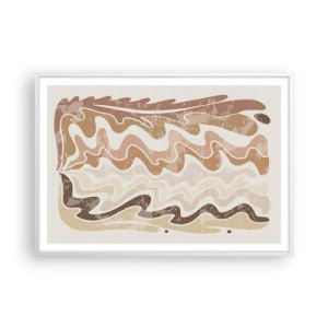 Plakat w białej ramie - Dobra energia – dobre emocje - 100x70 cm