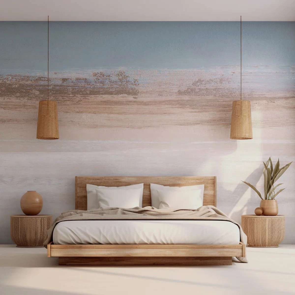 Fototapeta Standard Eco - Niejednoznaczny pejzaż - Sztuka, Jasny, Minimalizm - 400x280 cm