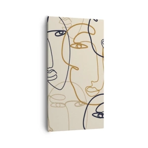 Obraz na płótnie - Portret zwielokrotniony - 55x100 cm