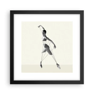 Plakat w czarnej ramie - W teatrze świata - 30x30 cm