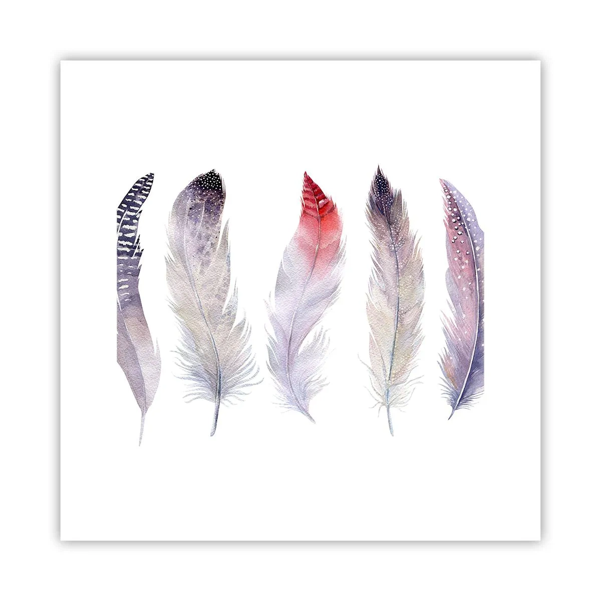 Plakat - Delikatne jak różnobarwna mgła - 30x30 cm