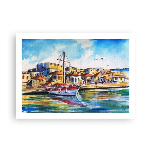 Plakat - Tęczowe popołudnie - 70x50 cm