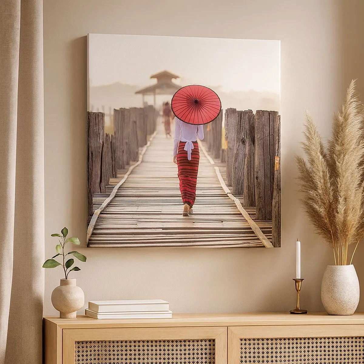 Obraz na płótnie - Na starym moście - 30x30 cm