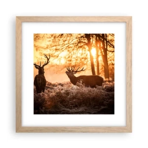 Plakat w ramie jasny dąb - Marzenie myśliwego - 30x30 cm
