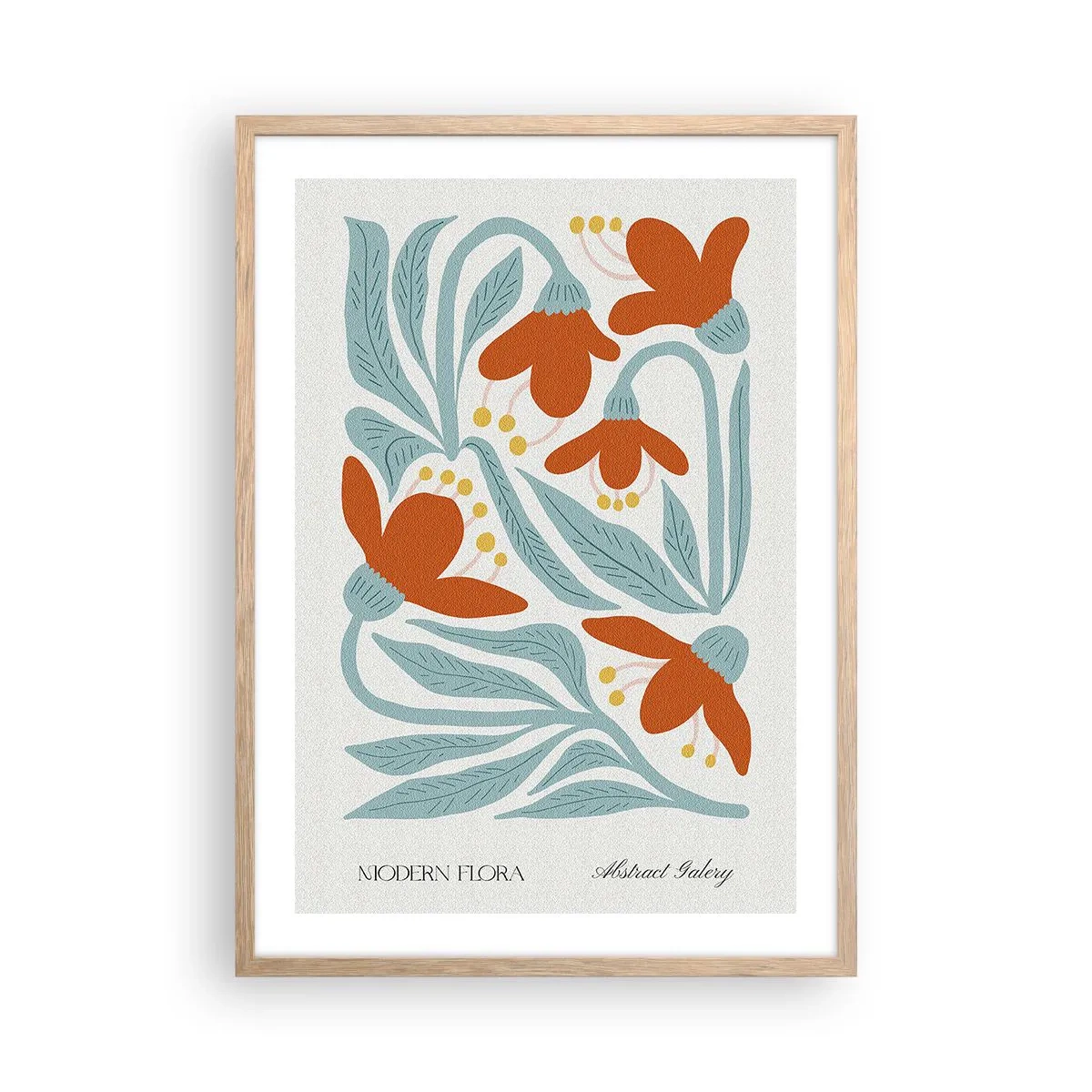 Plakat w ramie jasny dąb - Ku ziemi, ku słońcu - 50x70 cm