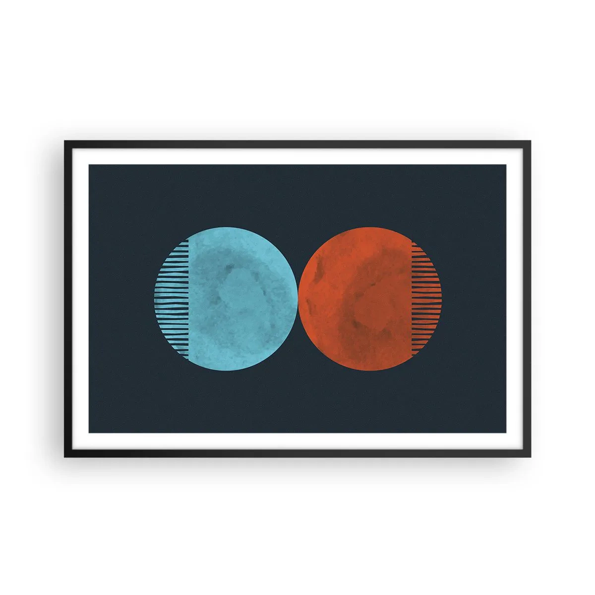 Plakat w czarnej ramie - Tylko geometria? - 91x61 cm