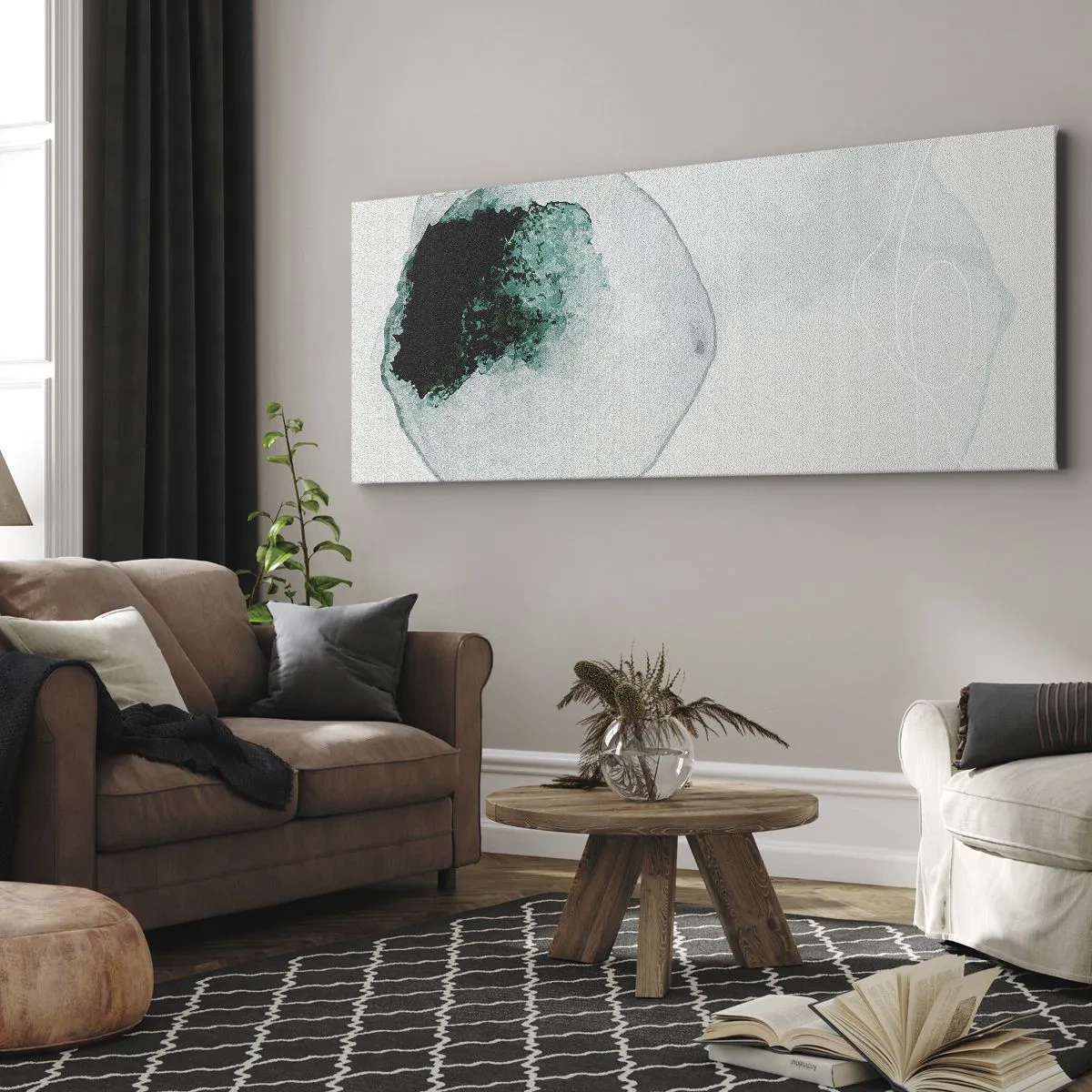 Obraz na płótnie - W kropli wody - 100x40 cm