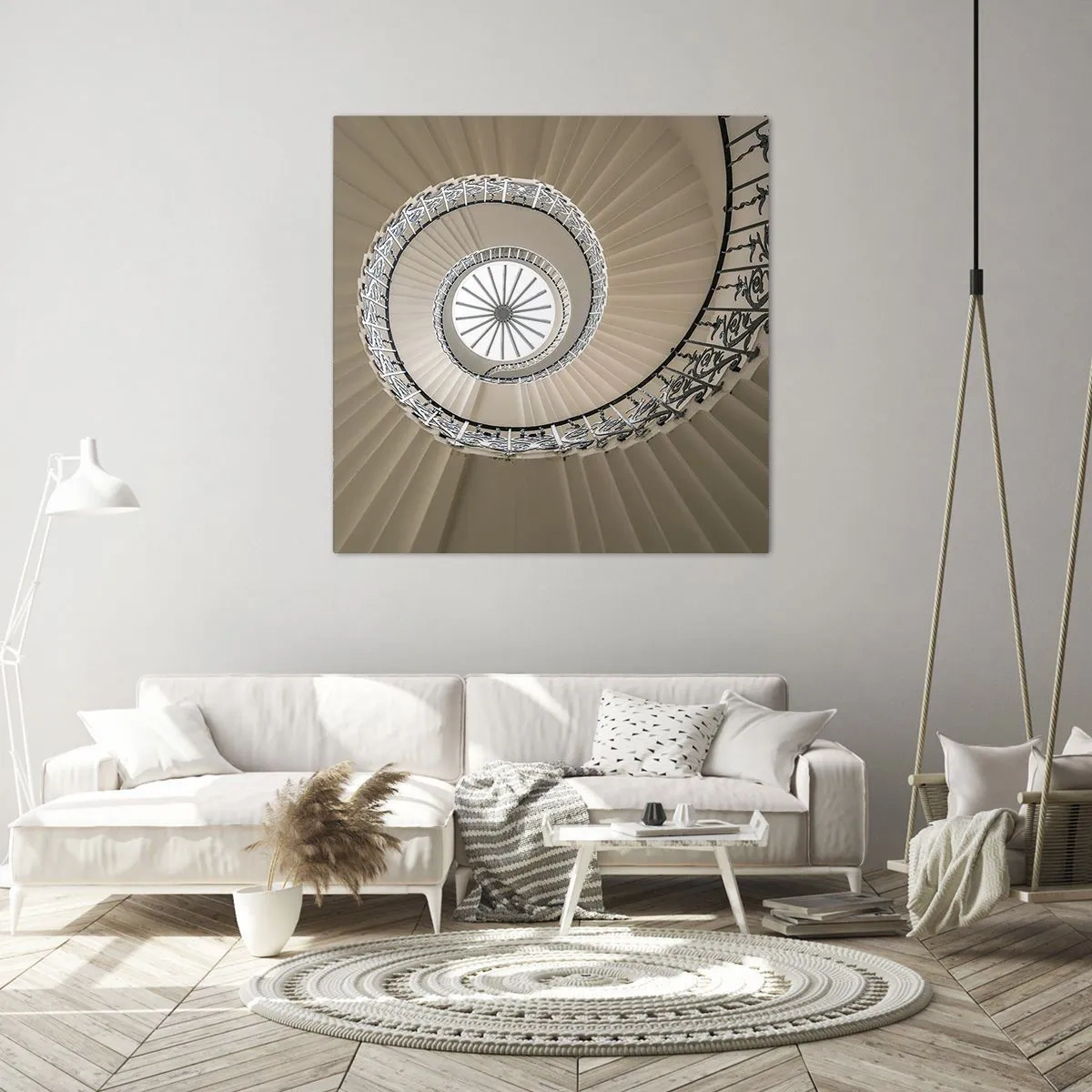 Obraz na płótnie - W środku muszli - 60x60 cm