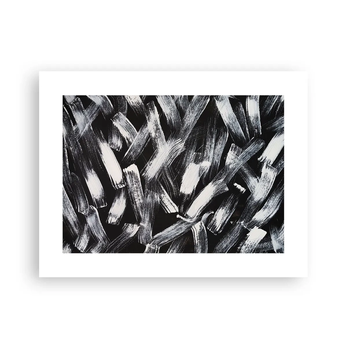 Plakat - Abstrakcja w duchu industrialnym - 40x30 cm