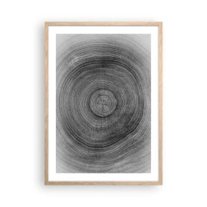 Plakat w ramie jasny dąb - Znak czasu - 50x70 cm