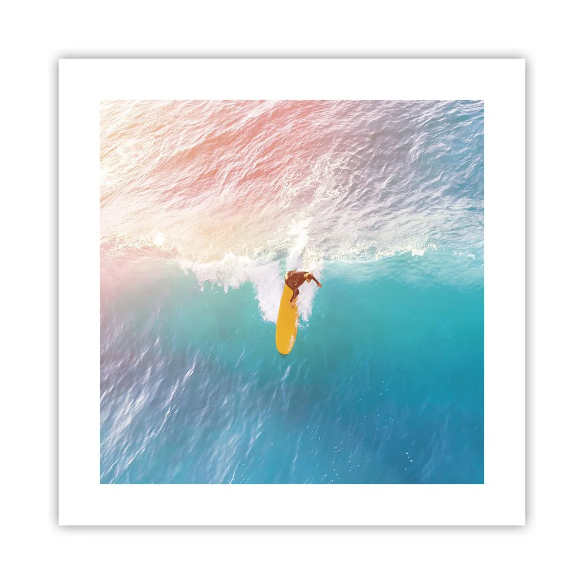 Plakat - Oceaniczny jeździec - 40x40 cm