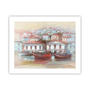 Plakat - Szczęśliwe miasteczko - 50x40 cm