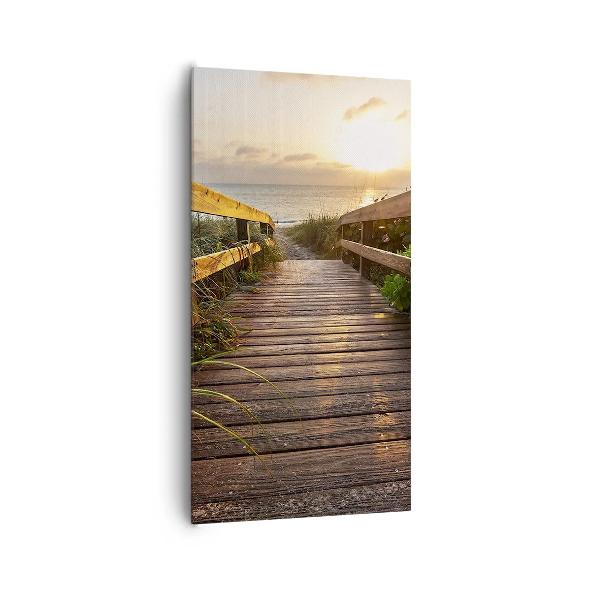 Obraz na płótnie - I wprost nad brzeg - 65x120 cm