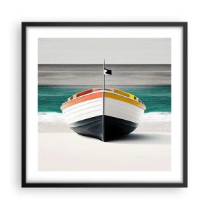 Plakat w czarnej ramie - Na swoim miejscu - 50x50 cm