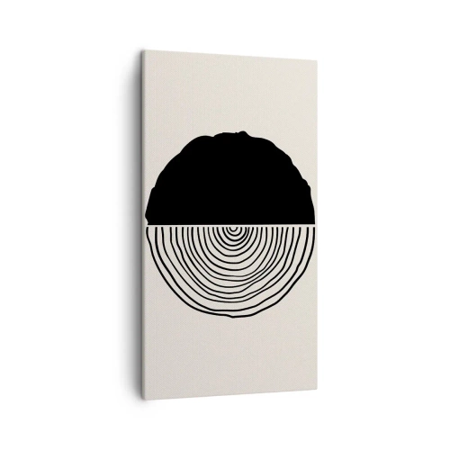 Obraz na płótnie - Pół na pół - 45x80 cm