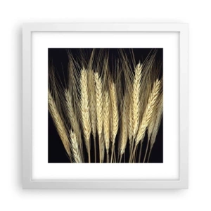 Plakat w białej ramie - Rustykalna magia - 30x30 cm