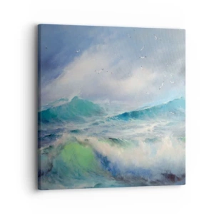 Obraz na płótnie - "Wicher z tryumfem zawył…' - 30x30 cm