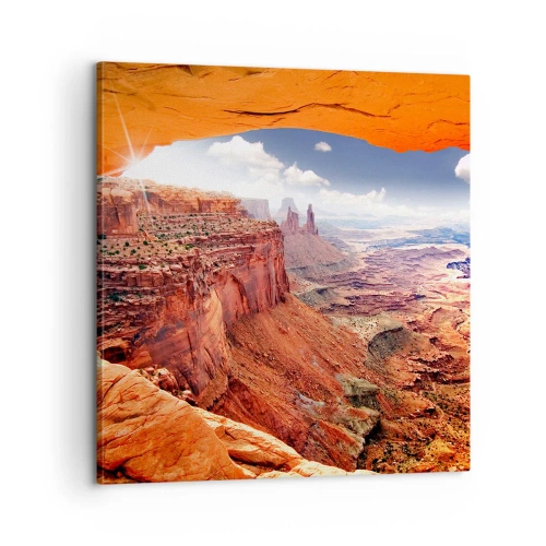 Obraz na płótnie - Wyrzeźbione przez samą naturę - 60x60 cm