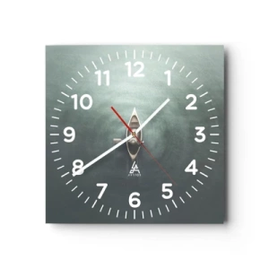 Zegar ścienny - Przez księżycowe jezioro - 40x40 cm