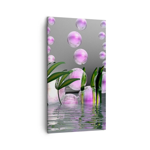 Obraz na płótnie - Refleksyjna kompozycja lekkości i życia - 45x80 cm