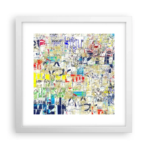 Plakat w białej ramie - Po prostu cieszy oczy - 30x30 cm