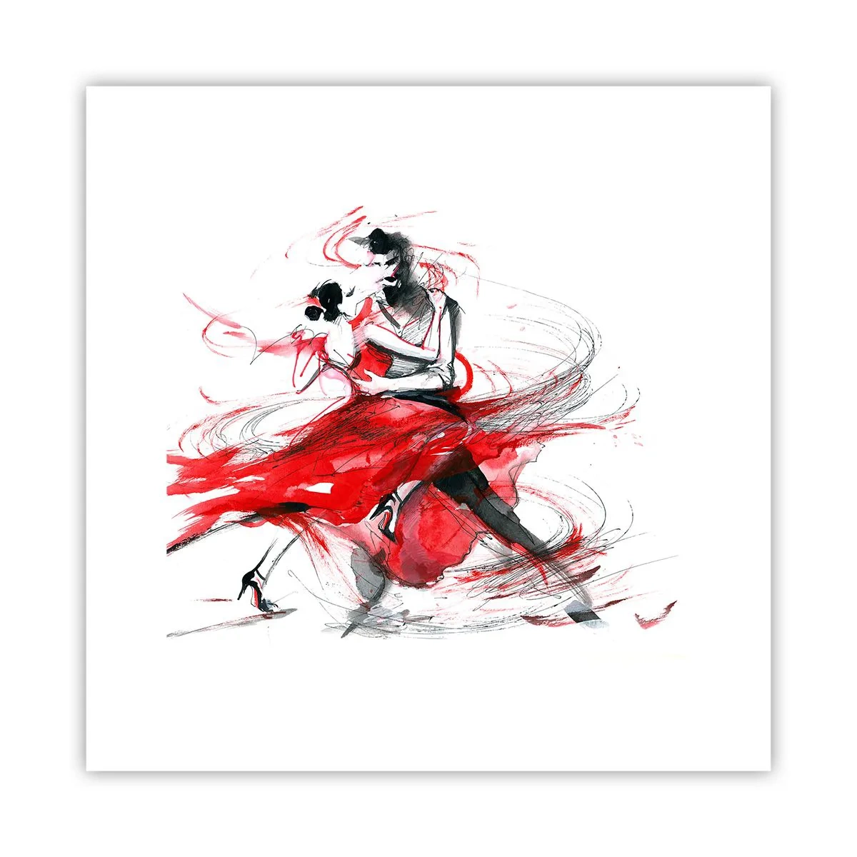 Plakat - Tango - rytm namiętności - 30x30 cm