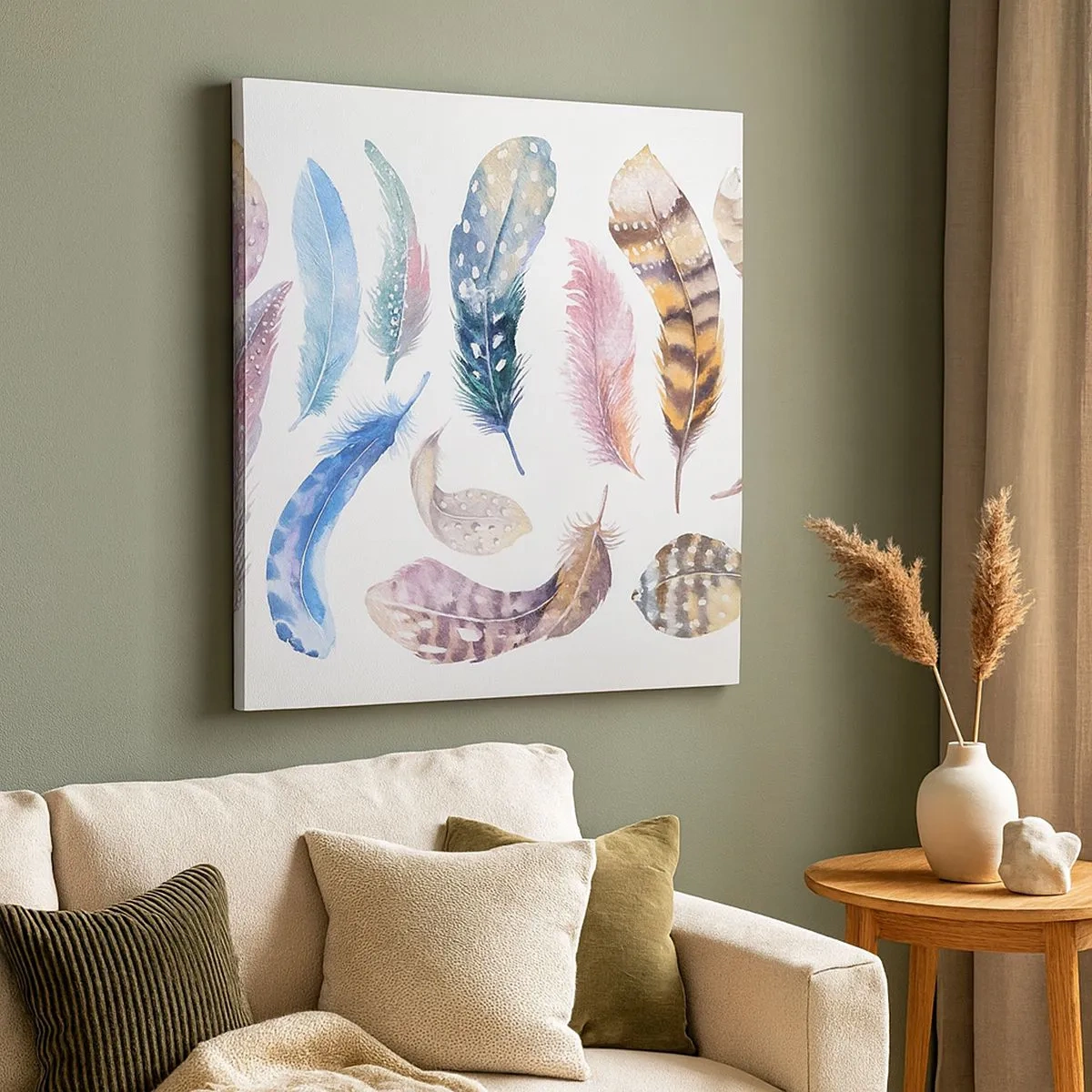 Obraz na płótnie - Lekkie, pstrokate i wielobarwne - 30x30 cm