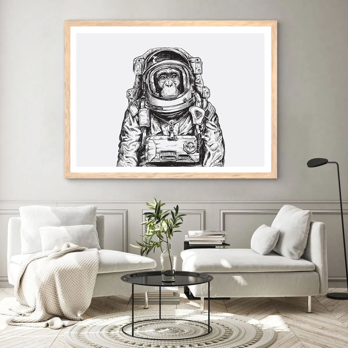 Plakat w ramie jasny dąb - Alternatywna ewolucja - 50x40 cm