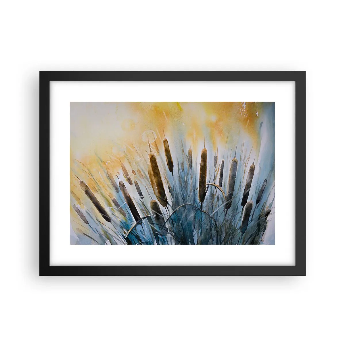 Plakat w czarnej ramie - Chłód wody, słońca żar - 40x30 cm