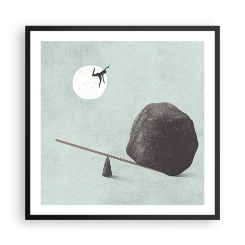 Plakat w czarnej ramie - Spełnione marzenie - 60x60 cm