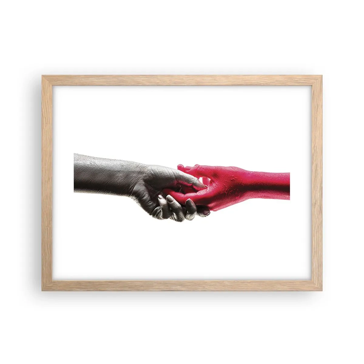 Plakat w ramie jasny dąb - Razem, choć inni - 40x30 cm