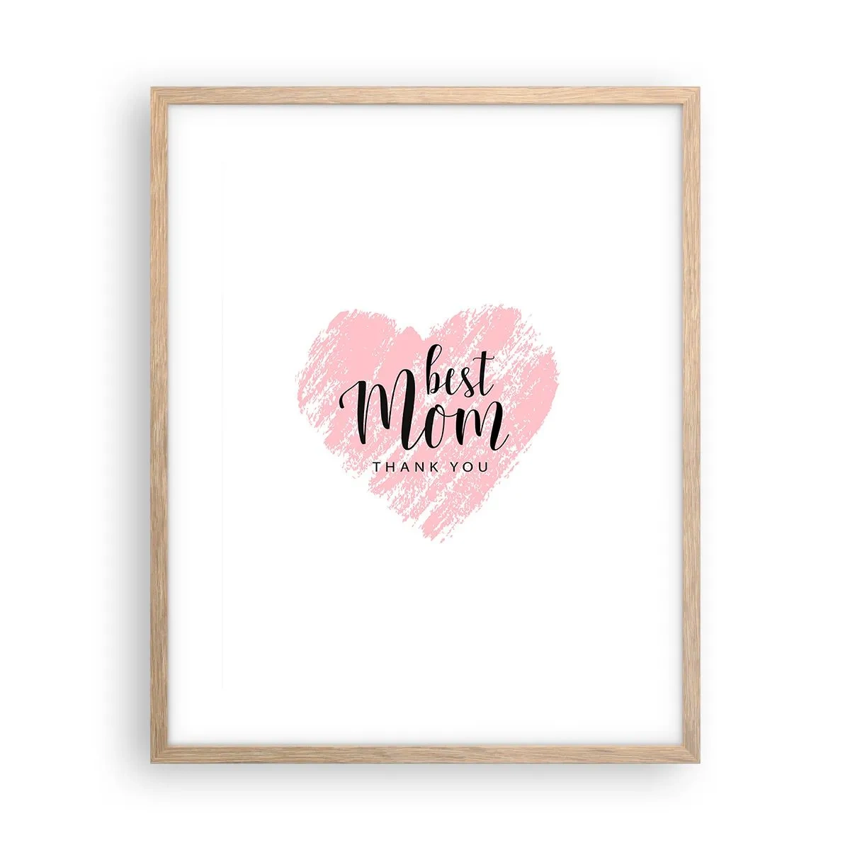 Plakat w ramie jasny dąb - Zawsze odpowiedni moment - 40x50 cm