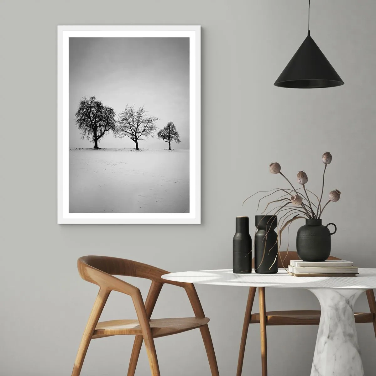 Plakat w białej ramie - O czym śnią? - 50x70 cm