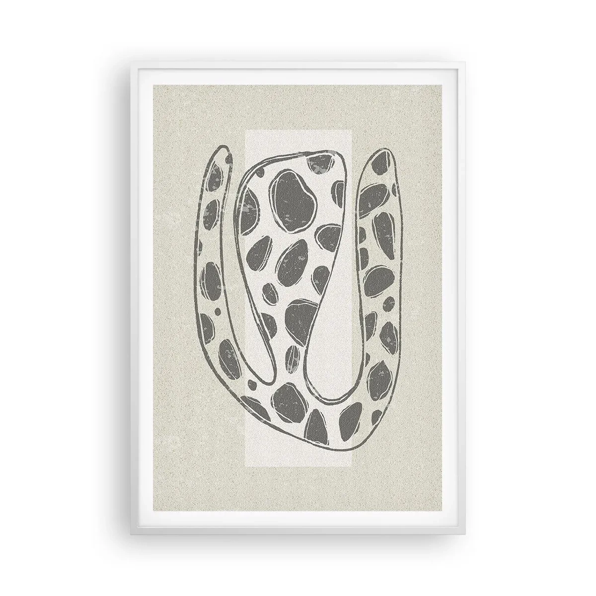 Plakat w białej ramie - Przedziwne stworzenie - 70x100 cm