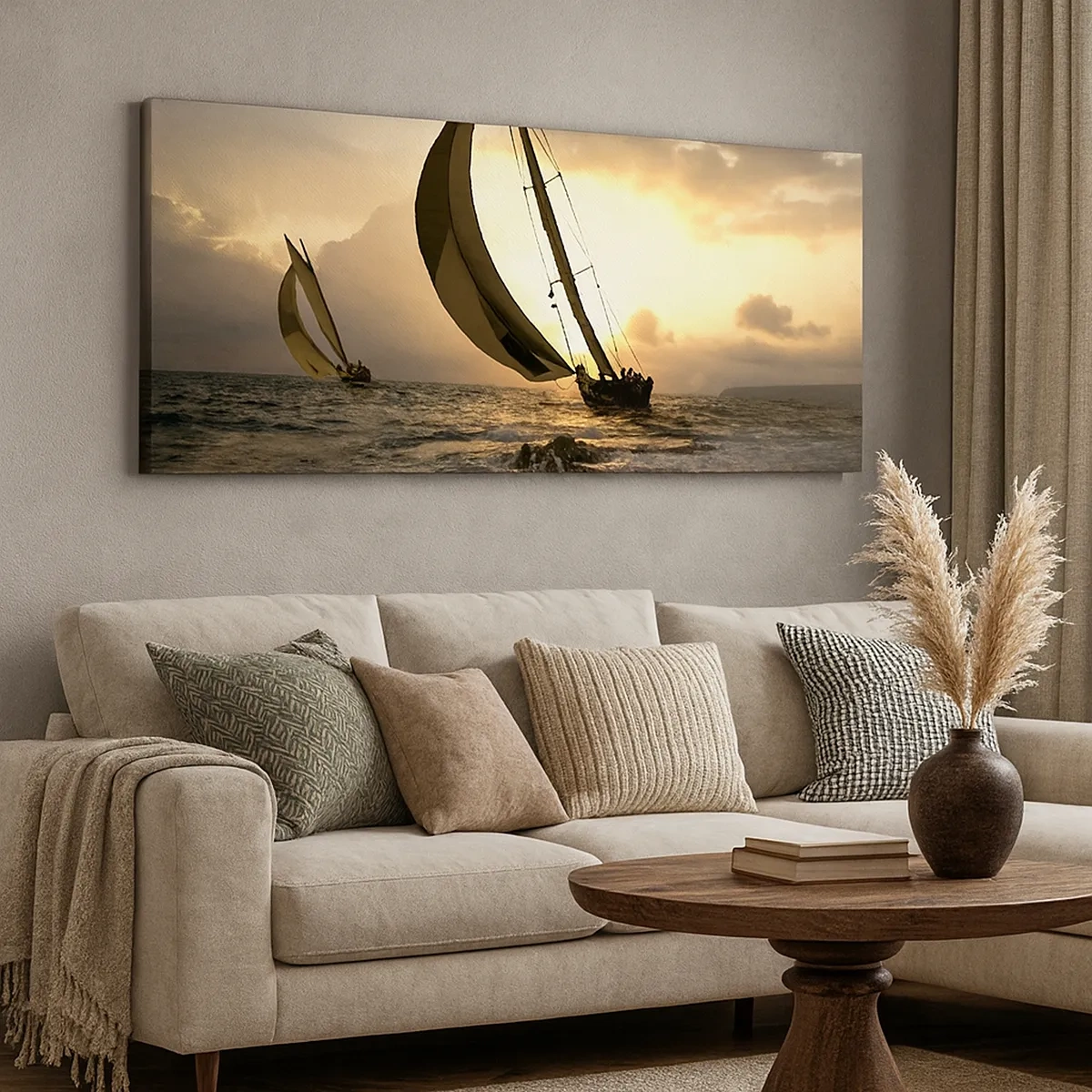 Obraz na płótnie - Z wiatrem i pod wiatr - 30x30 cm