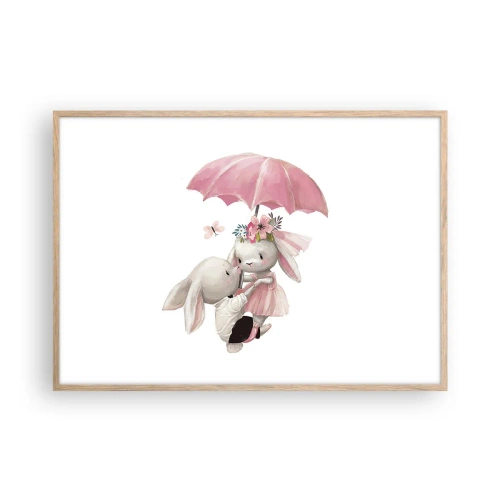 Plakat w ramie jasny dąb - To właśnie miłość - 100x70 cm