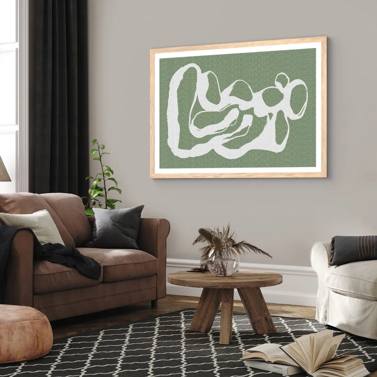 Plakat w ramie jasny dąb - Wołanie przestrzeni - 100x70 cm