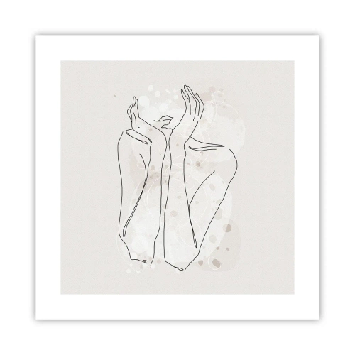 Plakat - Rozmarzona chwila - 40x40 cm