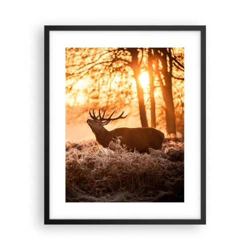 Plakat w czarnej ramie - Marzenie myśliwego - 40x50 cm