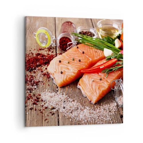 Obraz na płótnie - Norweska przygoda w kuchni - 50x50 cm