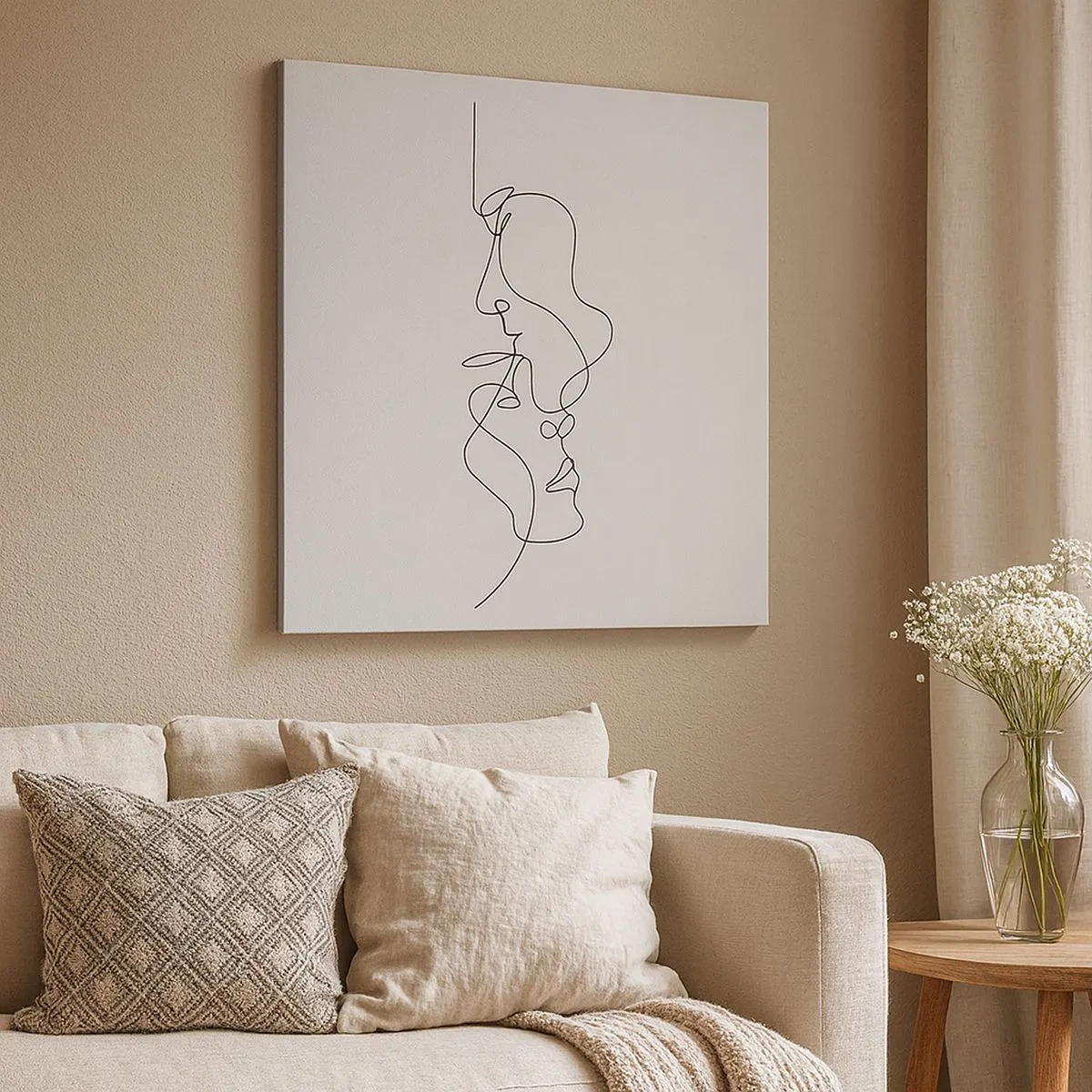 Obraz na płótnie - Żar rzewnych żądz - 30x30 cm