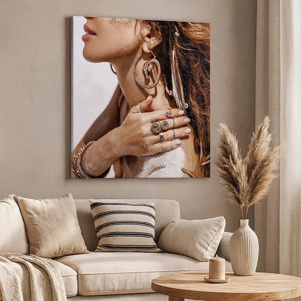 Obraz na płótnie - Królowa dzikiej plaży - 30x30 cm