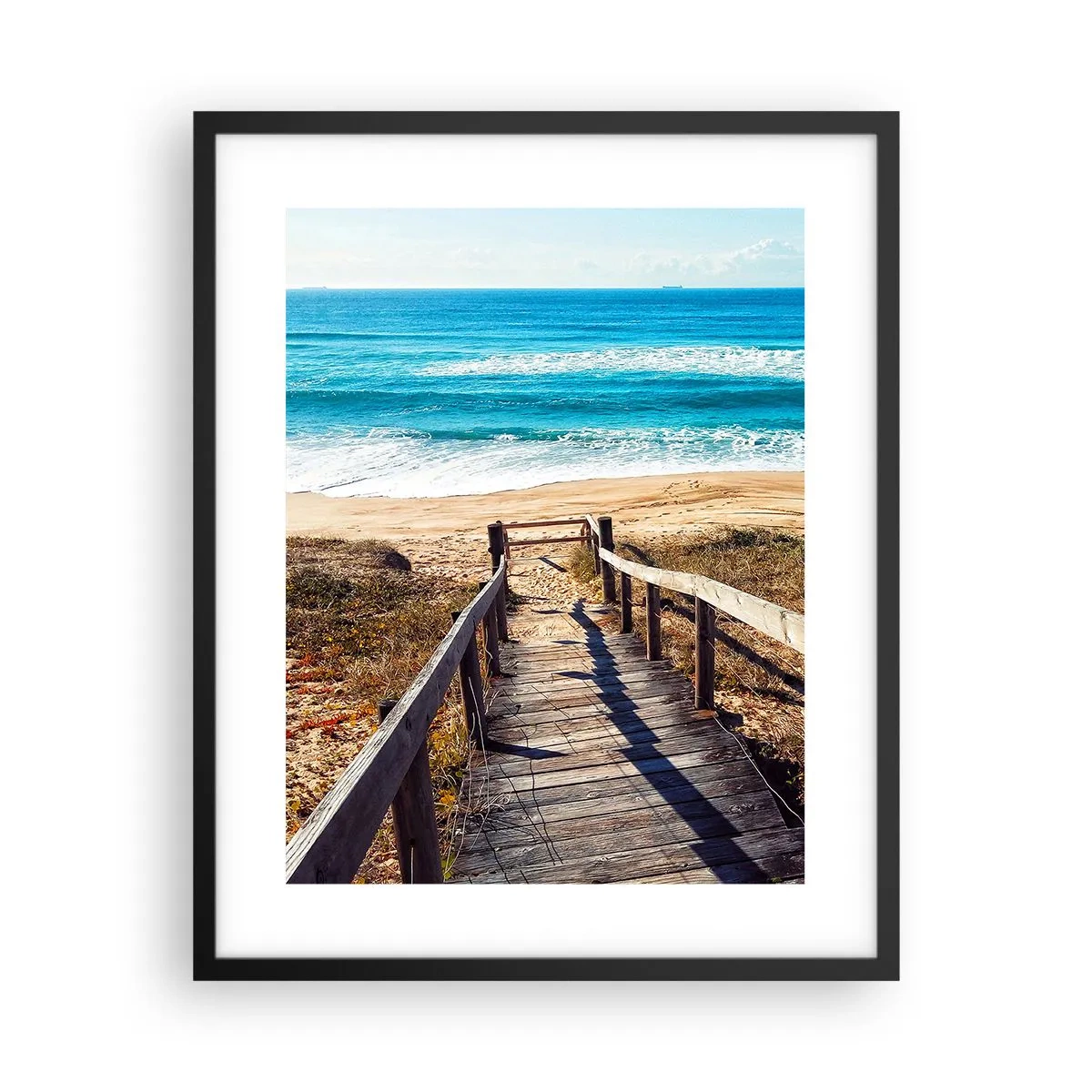 Plakat w czarnej ramie - Biegnij! - 40x50 cm