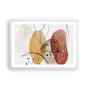 Plakat w białej ramie - Jak powietrze lekkie, przejrzyste - 70x50 cm