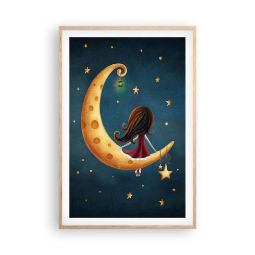 Plakat w ramie jasny dąb - Pewnego razu… - 61x91 cm