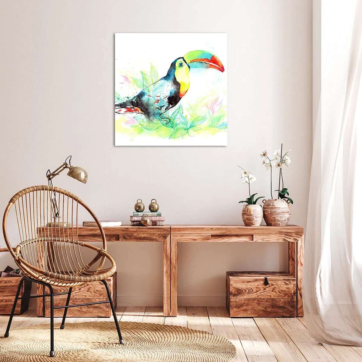 Obraz na płótnie - Barwny jak Ameryka Południowa - 40x40 cm